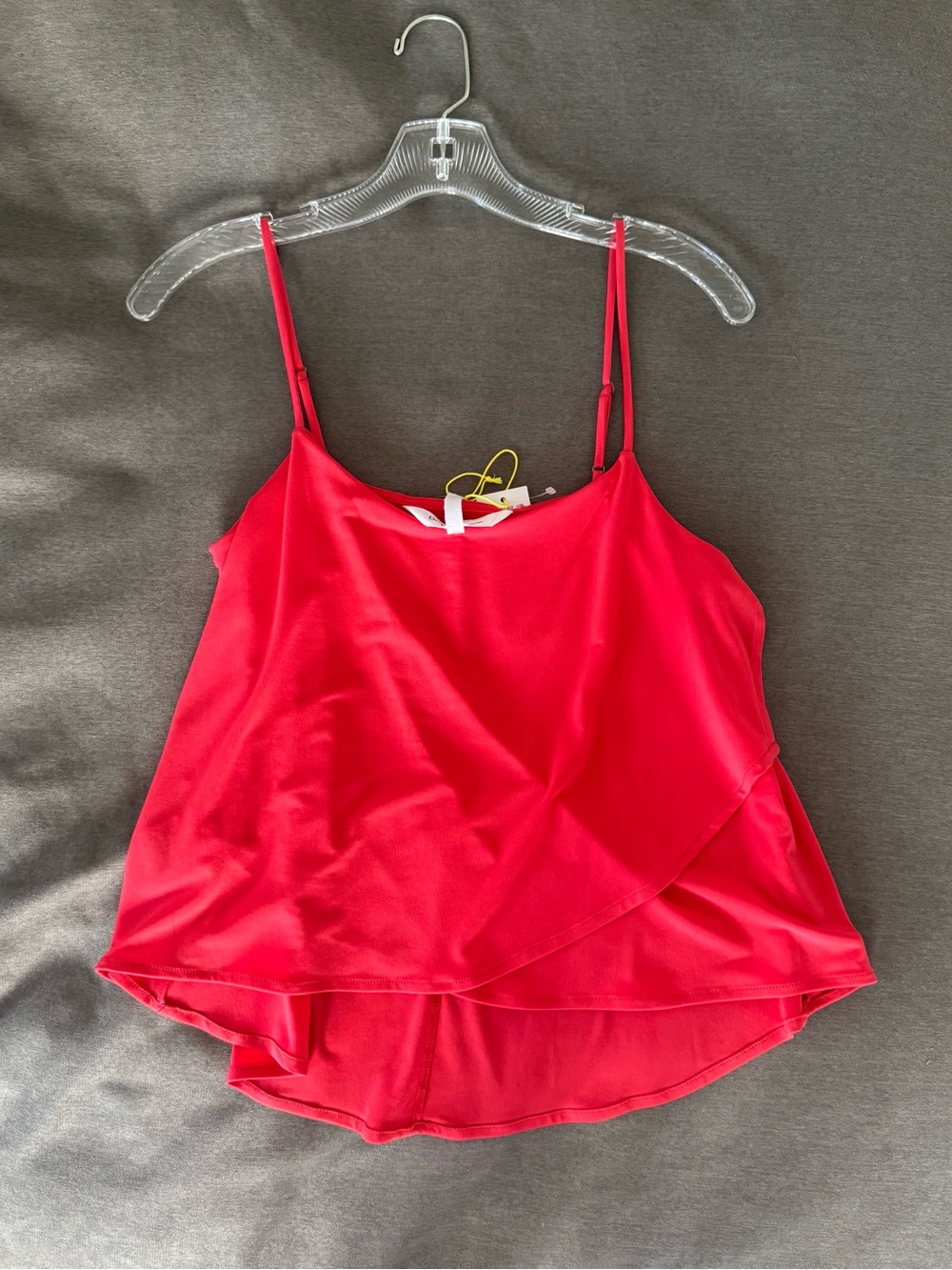 BCBGeneration Bright Coral Layered High-Low Cami